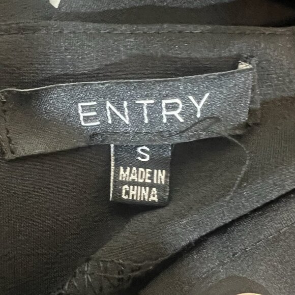 Entry Women’s Dress Pants Small Black Flare Zipper Stretch - Picture 3 of 10